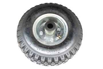 Hjul f/næsehjul Luftgummihjul m/stålfælg 250 x 75
