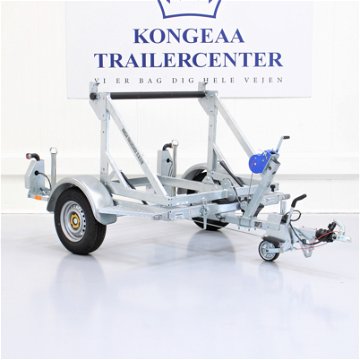 Kongeaa Inter Kabeltrailer | DMC 1350 kg | med Håndspil og Støtteben
