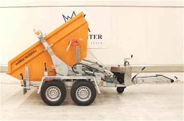Kongeaa TTA 2091B - 3500kg m/ Container - 3,5 kubikmeter - Orange